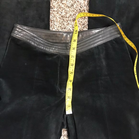 Wilsons Leather x Venus Williams Black 100% Genuine Leather Y2K Straight Pants - Picture 12 of 14